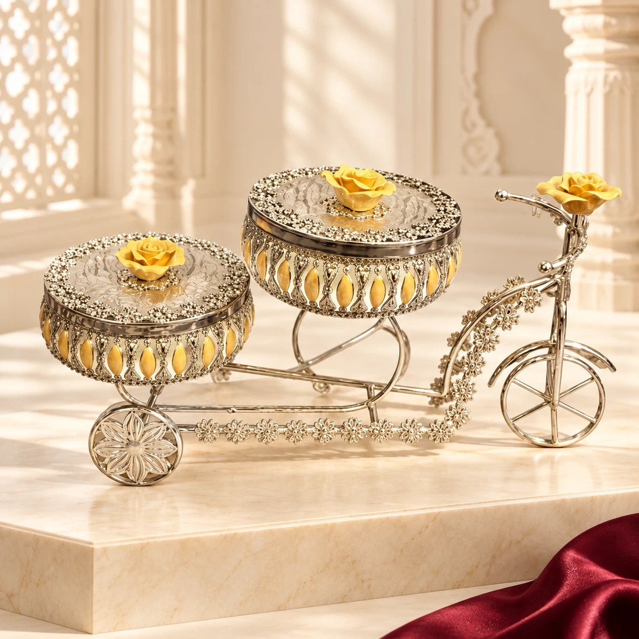 Enamel Rickshaw Set