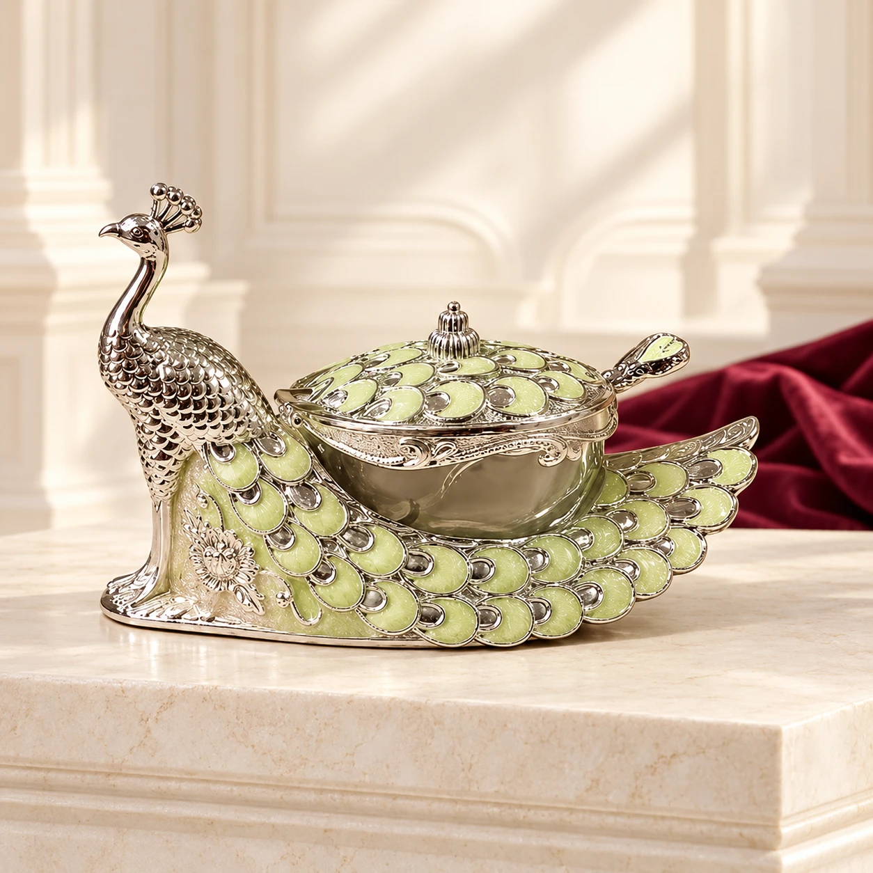 Peacock Candy Box